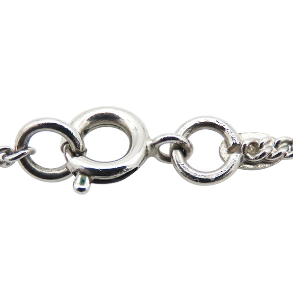 Pre-Loved Chanel CC Silver Plated Enamel Heart and Clover Charm Pendant Necklace - Picture 7 of 9